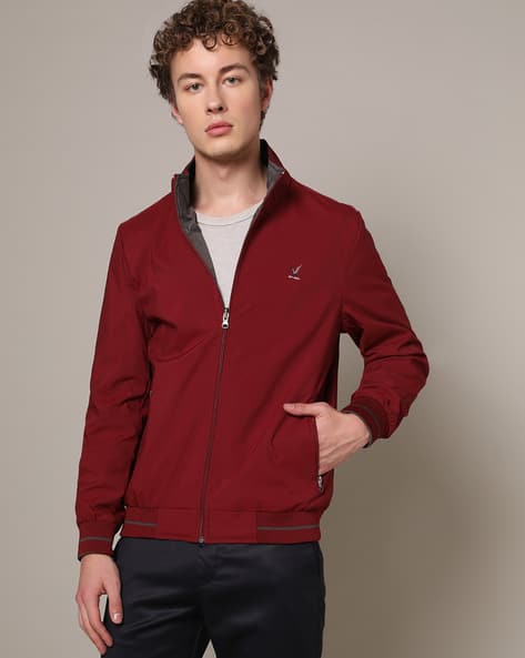 Men Regular Fit Bomber Jacket