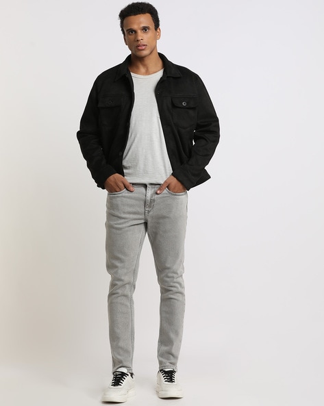 Buy Grey Jeans for Men by ALTHEORY Online