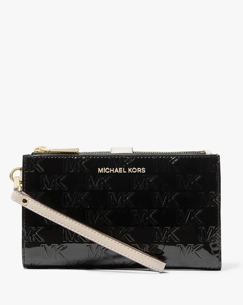 Ladies Wallet Michael Kors Jet Set Wristlet Black Buy Michael Kors