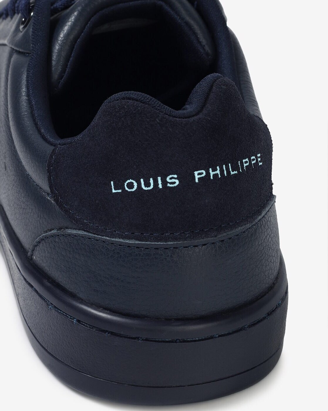 Buy Louis Philippe Men Cream Navy Sneakers online