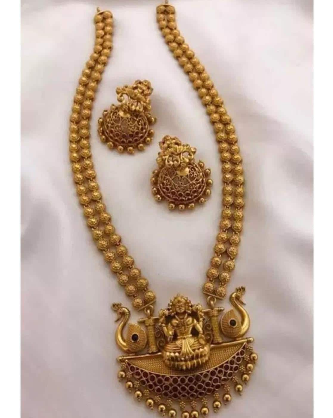 Gold on sale long necklace