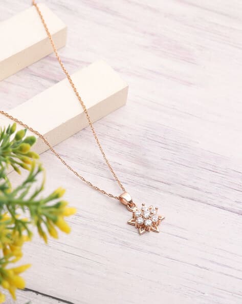 Buy Rose Gold-Toned Necklaces Pendants for Women by Iski Uski