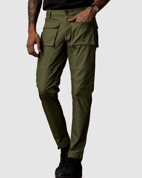 Buy Olive Trousers & Pants for Men by Andamen Online