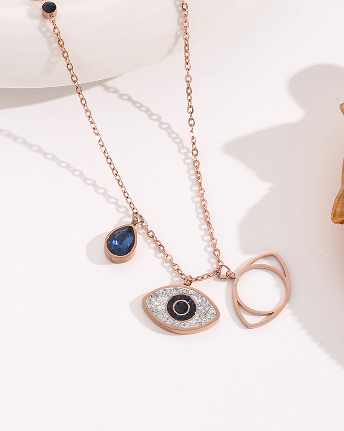 Sterling silver Evil eye necklace – Roxelana Designer Jewelry & Fine Gifts