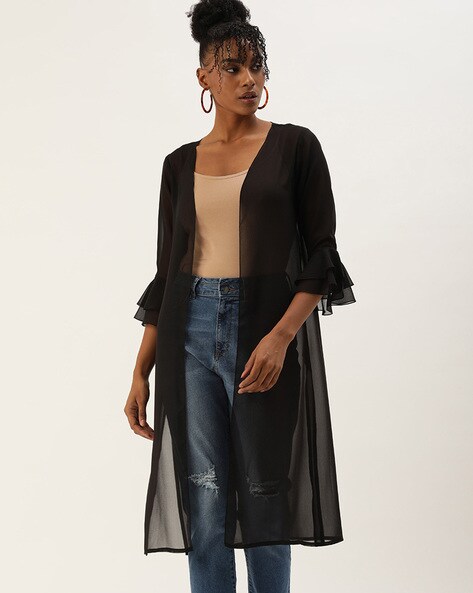 Black shrug with jeans sale