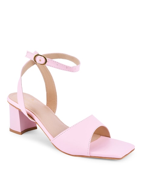 Party Wear 37 Toestep Women Pink And White High Heels Sandal at Rs 250/pair  in New Delhi