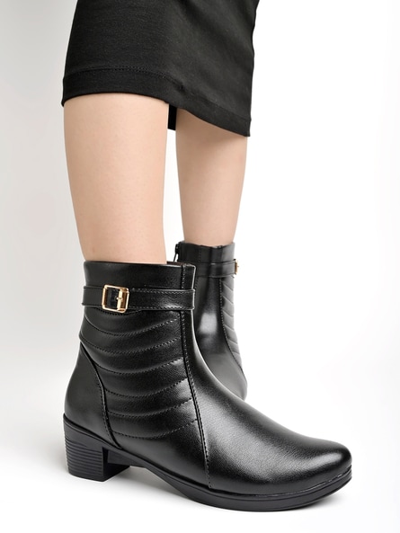 Buy Black Boots for Women by Shoetopia Online