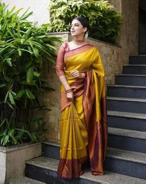 Latest Yellow Saree Look for Different Occasions | Libas