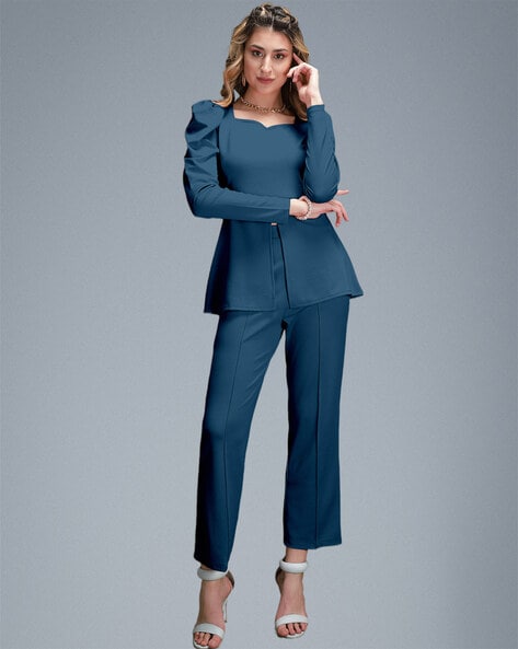 Buy Teal Suit Sets for Women by SELVIA Online