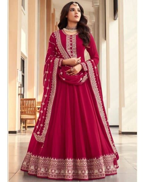 Semi stitched outlet anarkali suit