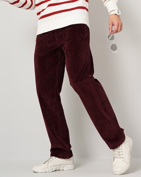 Buy Singh Collection Mens Formal Pants Maroon Colour (30, Maroon) at  Amazon.in