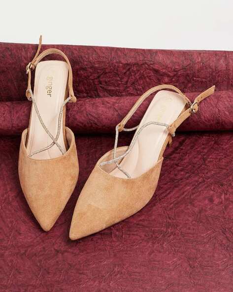 Buy Maroon Heeled Shoes for Women by Flat n Heels Online | Ajio.com
