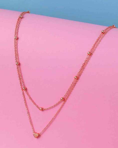 Rose gold hot sale layered choker