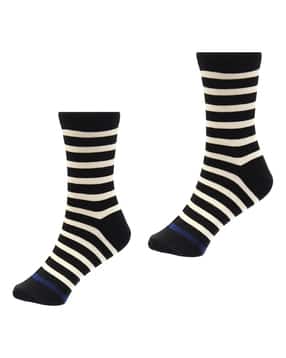 Men Striped Mid-Calf Length Socks-image-31