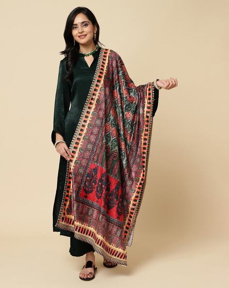 Women Self-Design Shawl Price in India