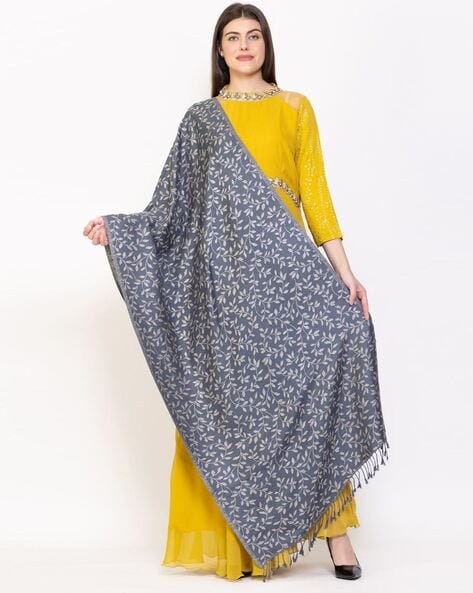 Women Woven Stole with Fringes Price in India