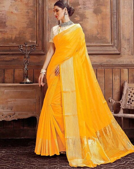 Striped hot sale sarees online