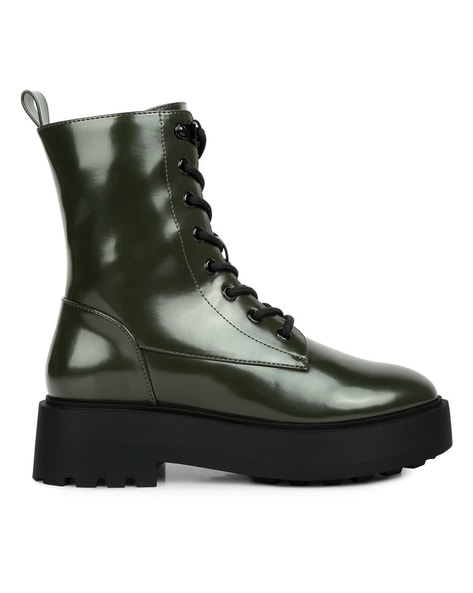 Dark 2024 green booties