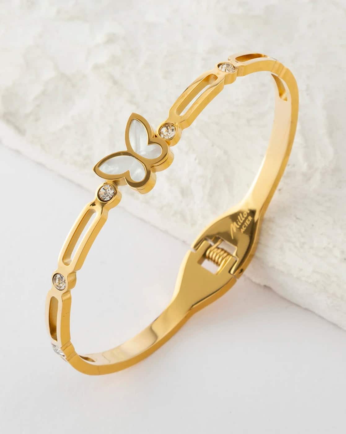Buy Gold-Toned Bracelets & Bangles for Women by Designs & You 