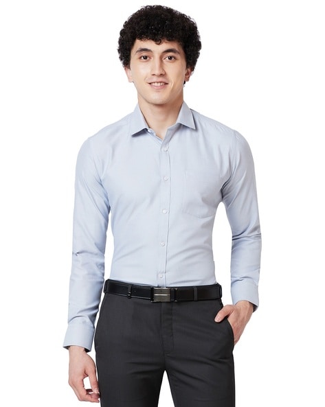 Park Avenue Solid Slim Fit Shirt