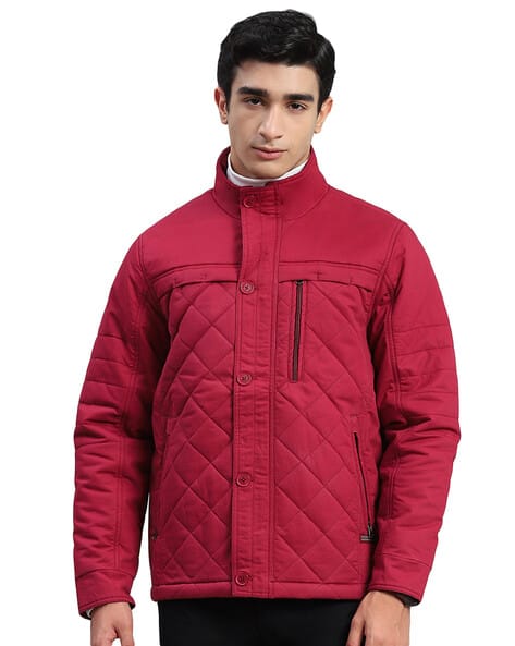 Men Quilted Zip-Front Puffer Jacket