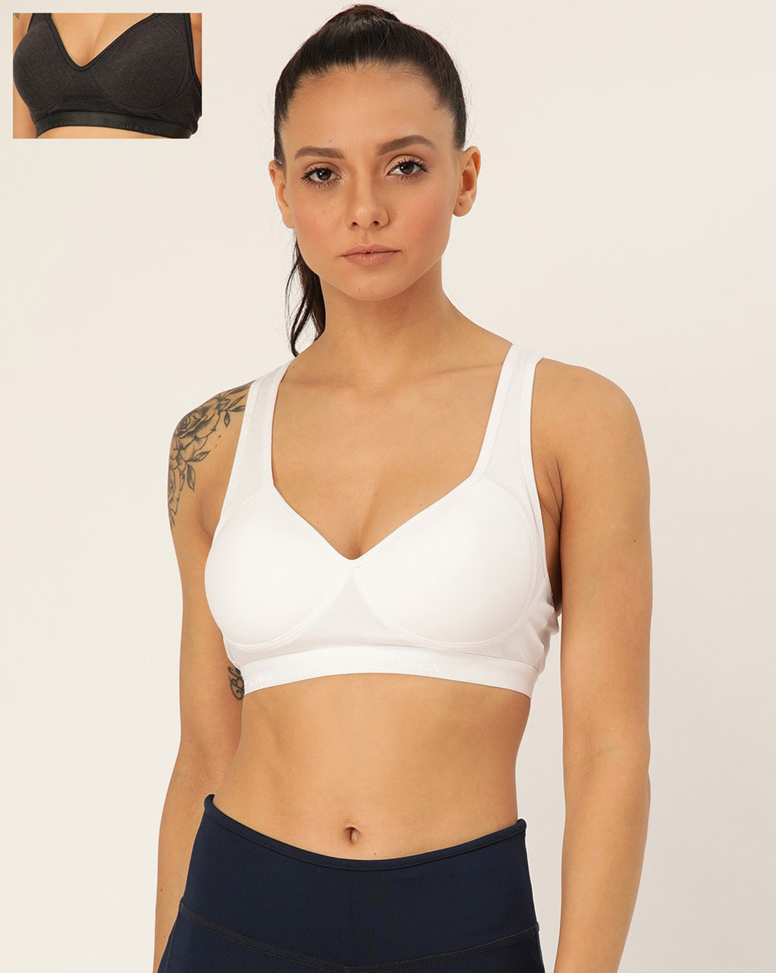 Buy White & Black Bras for Women by Lady Lyka Online