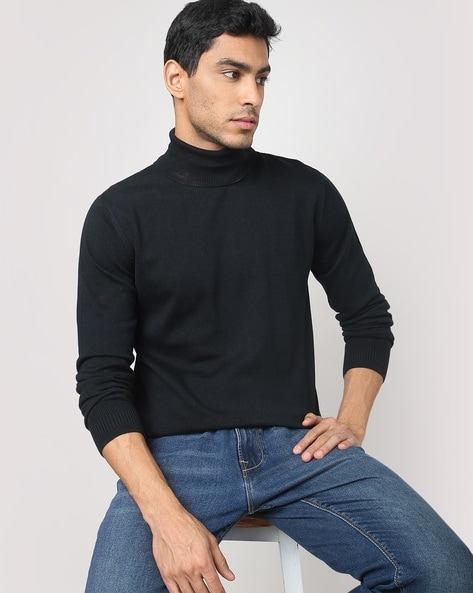 Turtleneck sweater mens on sale india