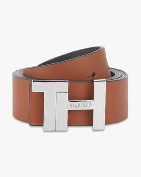 Men Reversible Belt with Logo Buckle-image-38