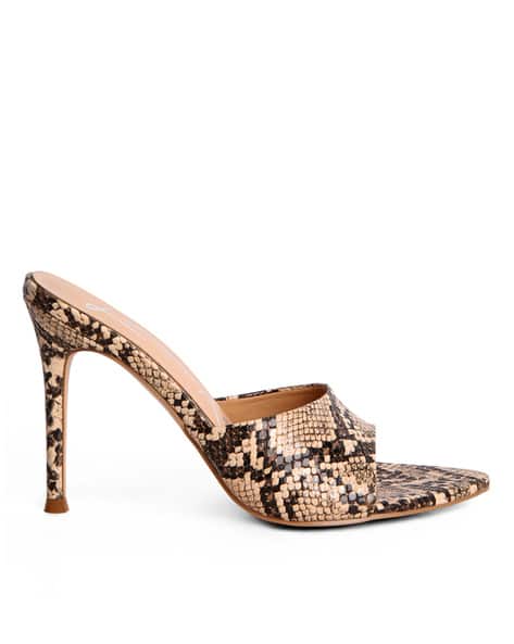 Buy Beige Heeled Sandals for Women by LONDON RAG Online