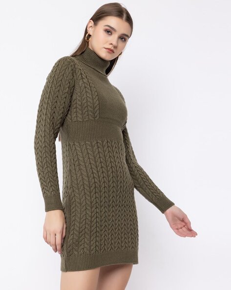 Olive cheap sweater dress