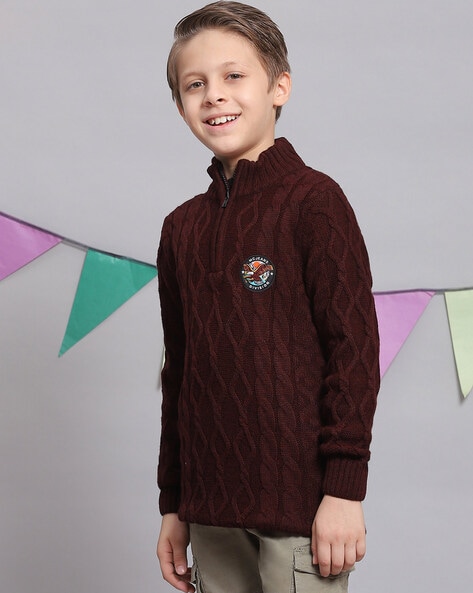 Boys maroon cheap sweater