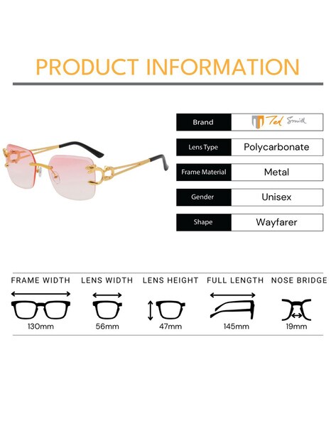 Buy Pink Sunglasses for Men by Ted Smith Online