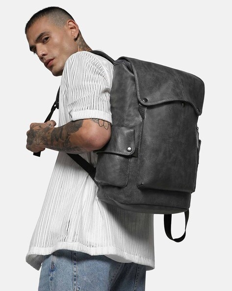 Men Backpack with Side Pockets