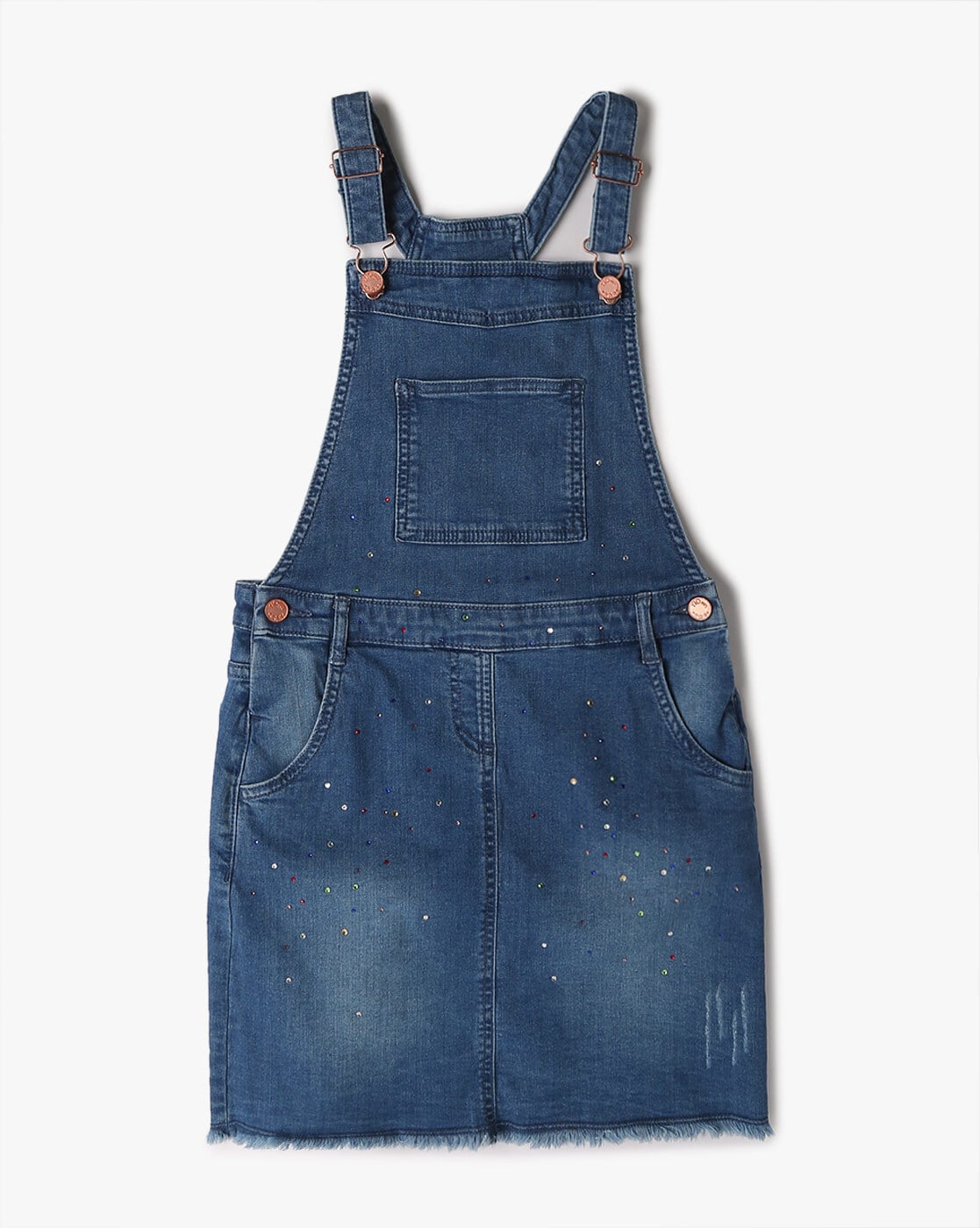 Dark blue 2024 dungaree dress