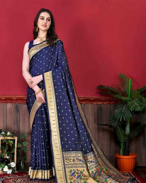 Wedding Collection Woven Banarasi Silk Sky Blue Saree|SARV147867