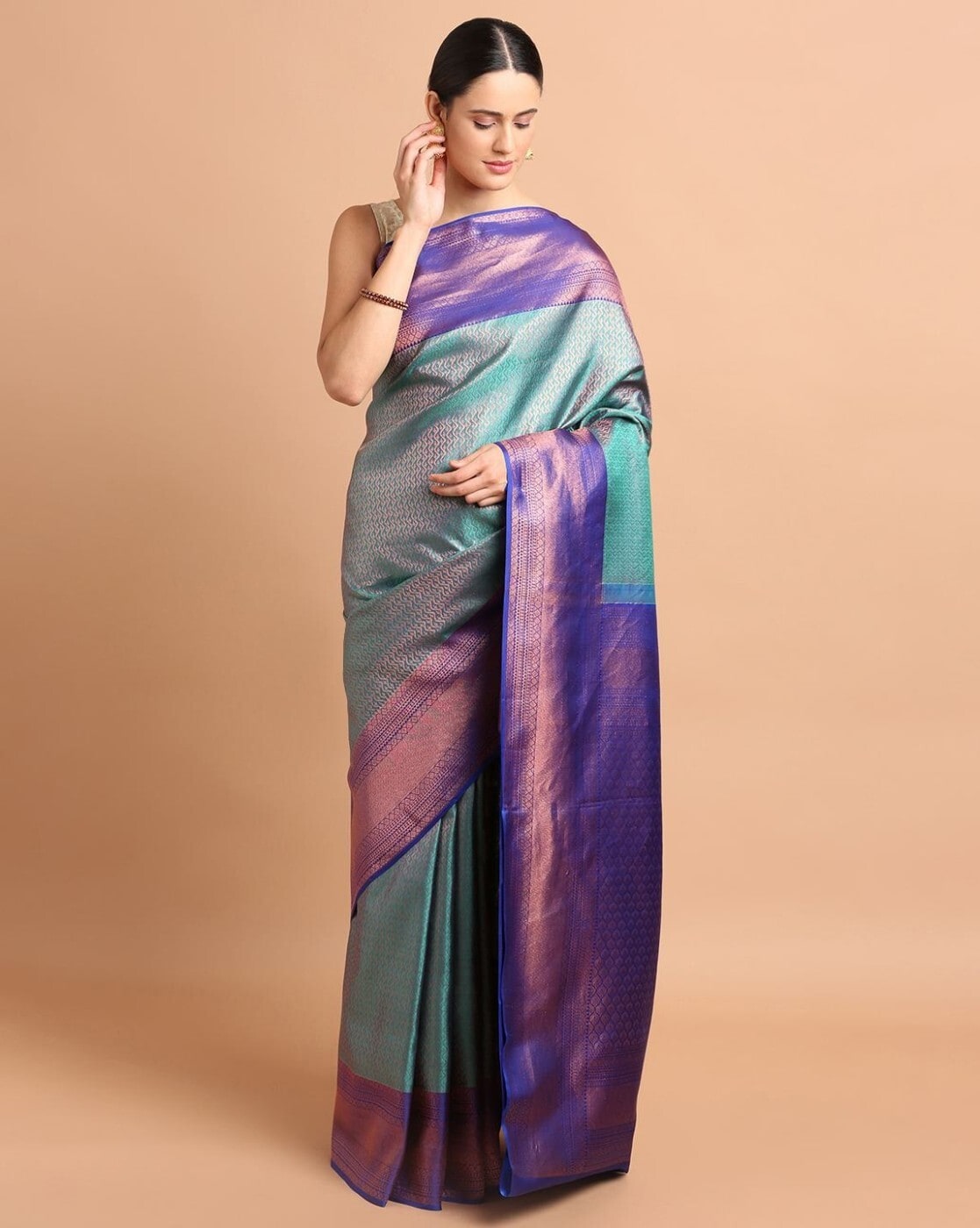 Buy Green Sarees for Women by Kalyan Silks Online