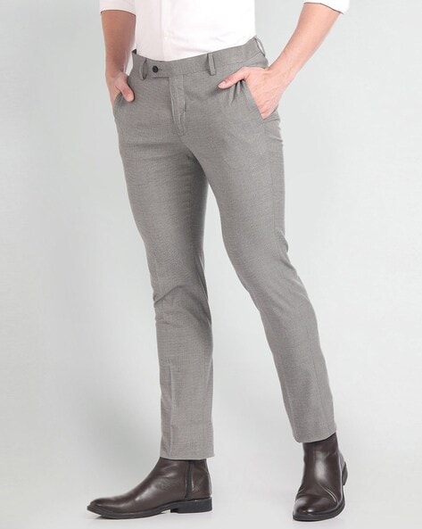 Tailored-Fit Herringbone Dobby Suit Trouser | Banana Republic Factory