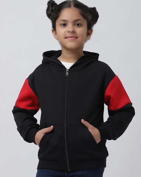 Buy Black Sweatshirts Hoodie for Girls by A AND K Online Ajio