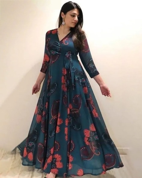 Buy Maroon Dresses for Women by Hetvi Creation Online | Ajio.com
