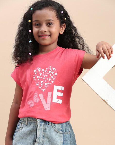 Buy Red Tshirts for Girls by CODEZ Online Ajio