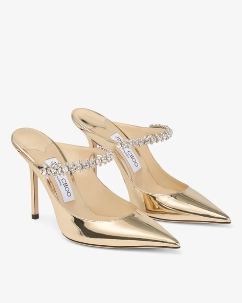 Jimmy choo bing outlet 100 patent leather mules