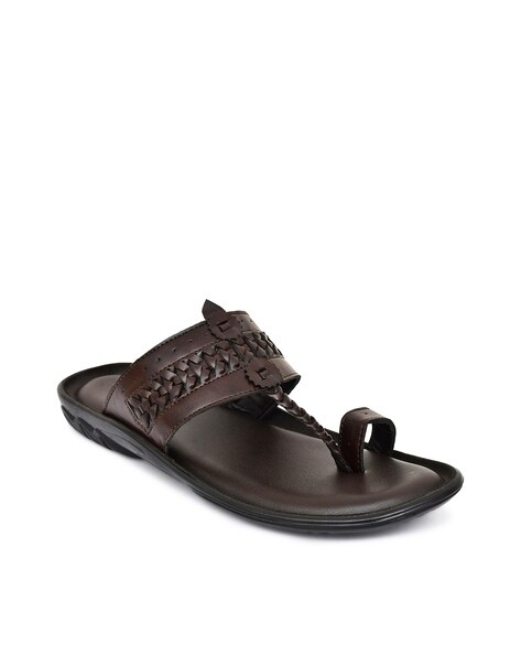 Buy Brown Flip Flop Slippers for Men by SOLETHREADS Online