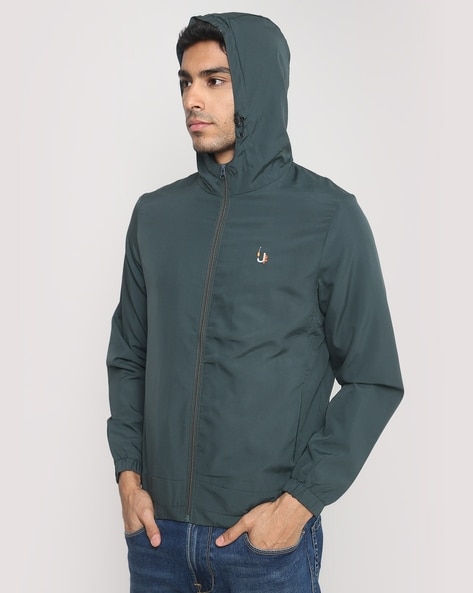 Dark on sale green windbreaker