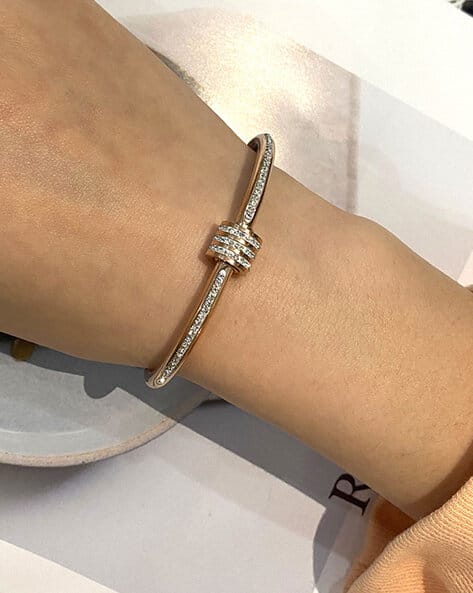 T Bangle Tiffany Tiffany 'T' Square Bangle With Diamonds