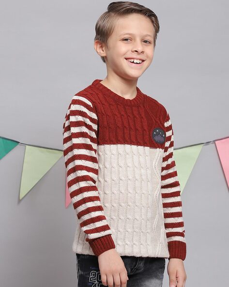 Boys clearance ribbed sweater