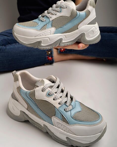 Buy Grey Sneakers for Girls by Shoetopia Online