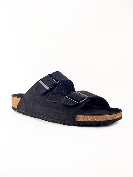 Men Slip-On Sandals with Buckle Fastening