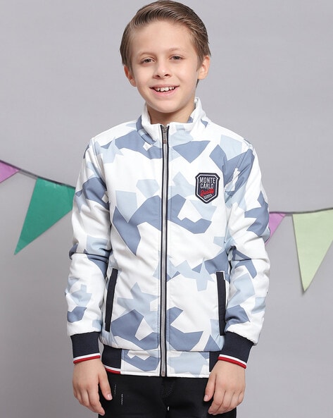 Buy Boys Navy Blue Solid Hooded Full Sleeve Boys Jacket Online in India - Monte  Carlo