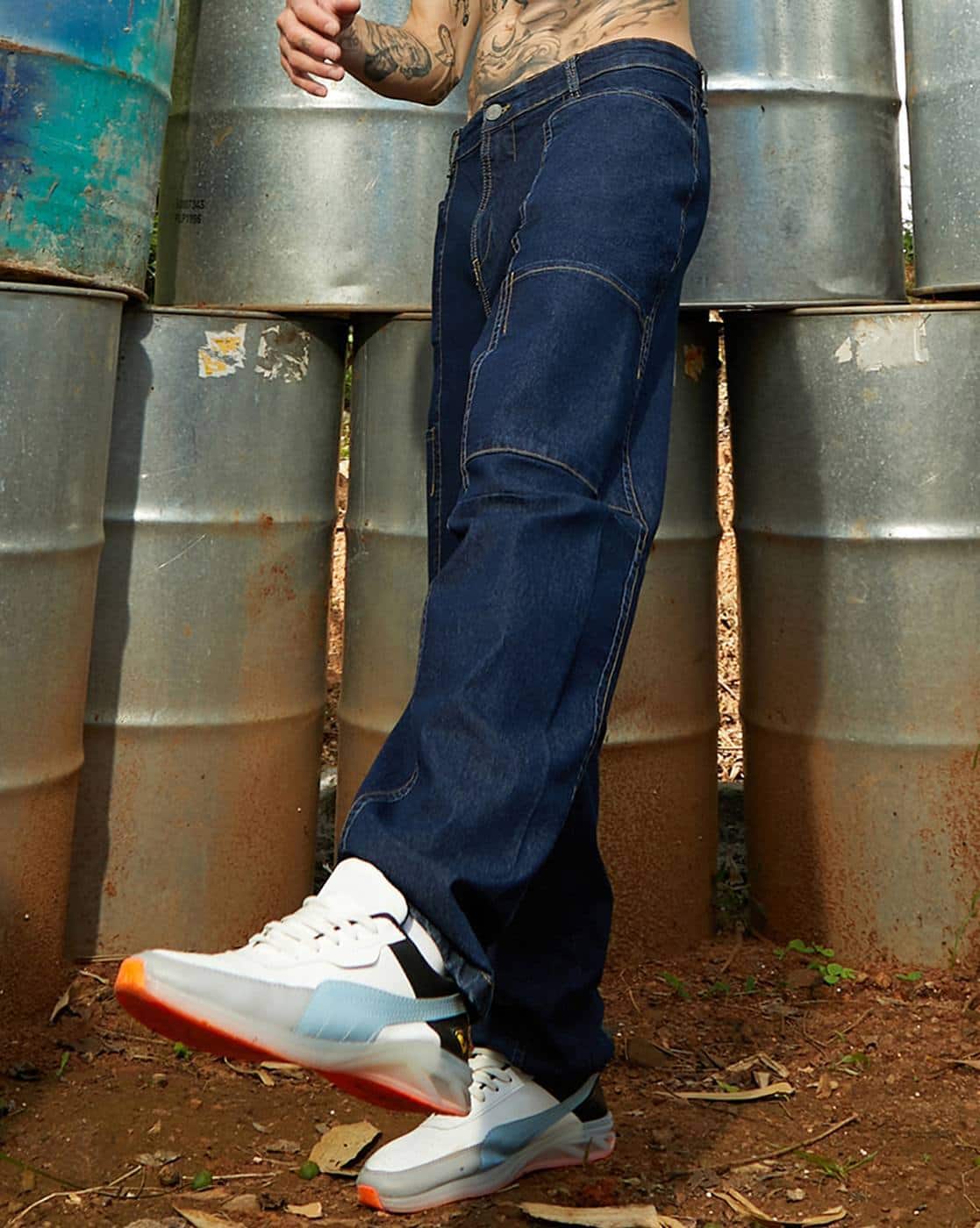 air force 1 baggy jeans