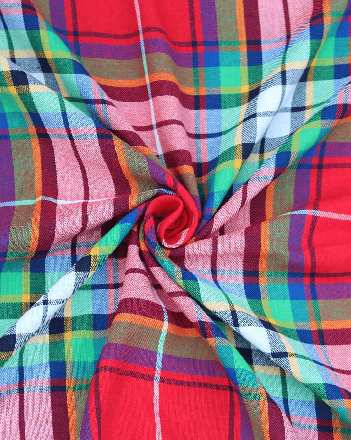 Buy Unstitched Tartan Flannel Red Check Fabric - BIGREAMS